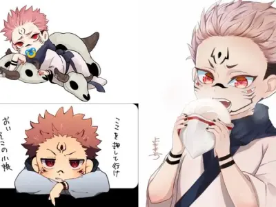 Bộ ảnh Sukuna chibi siêu dễ thương hot nhất hiện nay