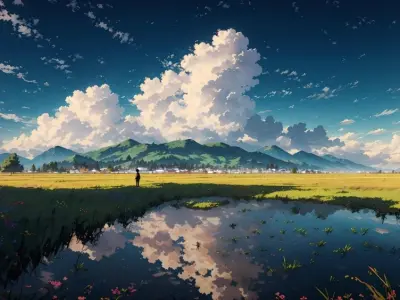 99+ Tranh phong cảnh anime đẹp, yên bình và lãng mạn