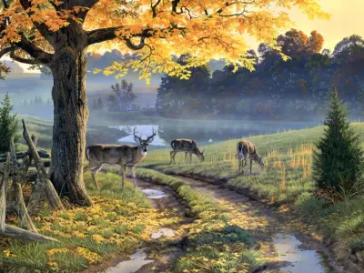 Tranh phong cảnh thiên nhiên đẹp - Mẫu vẽ lay động lòng người