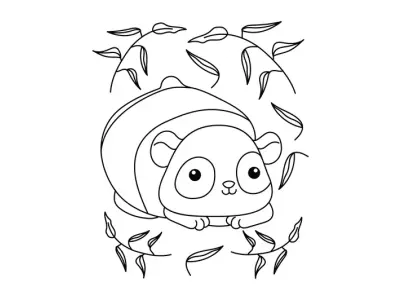 Hơn 99 mẫu tranh tô màu gấu trúc Chibi siêu cute