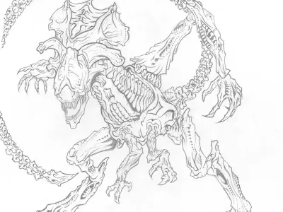 99+ Tranh Tô Màu Xenomorph Chibi Đáng Sợ Mà Siêu Cute