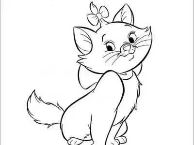 Download miễn phí hình tô màu mèo cute đẹp xuất sắc hiện nay