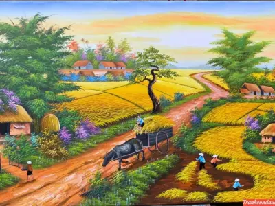 Download miễn phí tranh đồng lúa đẹp xuất sắc hiện nay