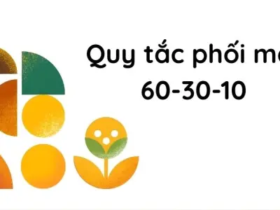 Quy tắc phối màu 60-30-10 giúp không gian phòng đẹp hơn