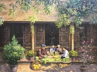 Bộ sưu tập tranh quê hương mang vẻ đẹp cực đỉnh rực rỡ