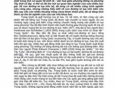 Con đường Tơ lụa trên biển: Hành trình lịch sử và vai trò của Việt Nam