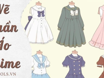 Hướng dẫn chi tiết cách vẽ trang phục Anime đẹp và ấn tượng