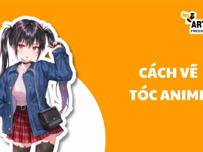 Hướng dẫn vẽ tóc anime nữ đẹp, mềm mại và cuốn hút
