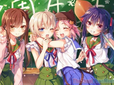 Khám phá ảnh 4 người bạn thân chibi: Tạo dấu ấn độc đáo cho nhóm