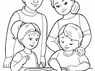 Khám phá tranh tô màu chủ đề gia đình và ý nghĩa giáo dục