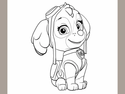 Tranh tô màu đội chó cứu hộ Paw Patrol hấp dẫn cho bé