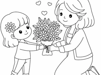 Tranh Tô Màu Mẹ Yêu Con: Nuôi Dưỡng Tình Cảm Gia Đình và Lòng Biết Ơn Từ Nhỏ