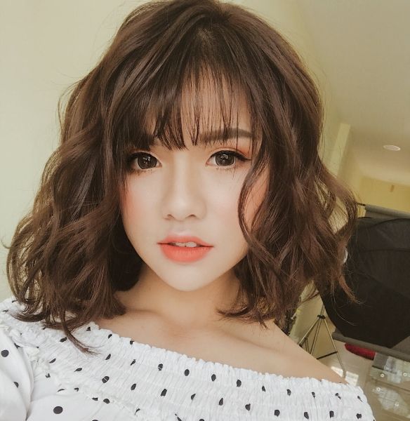 Ảnh gái xinh để tóc ngang vai cực xinh cute 18