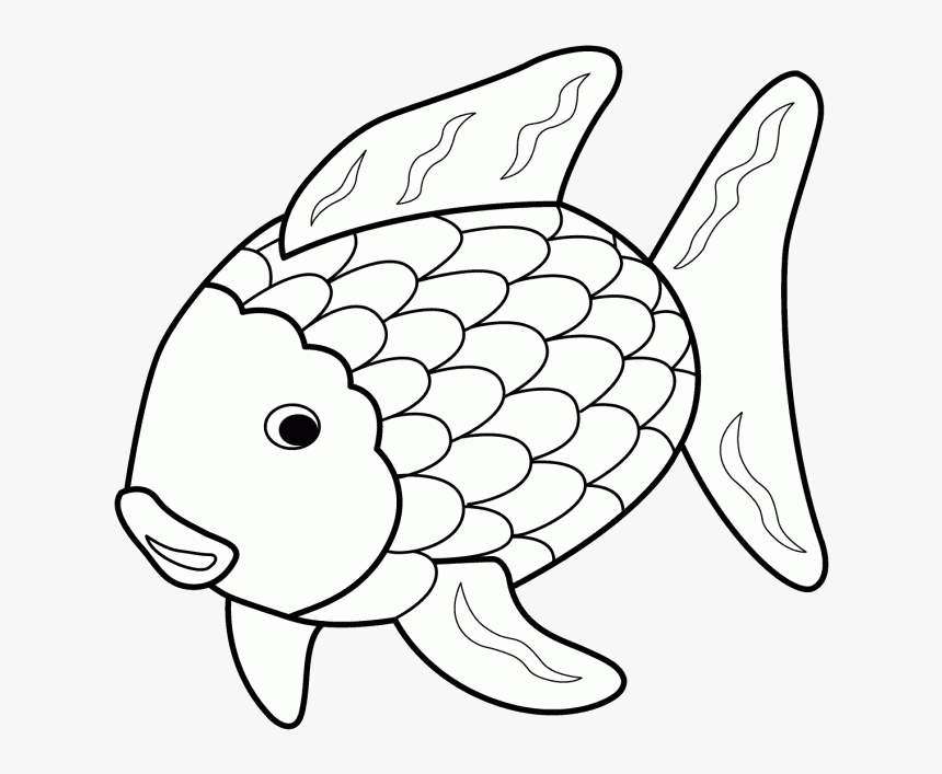 Tranh tô màu hình con cá cute cho bé  9