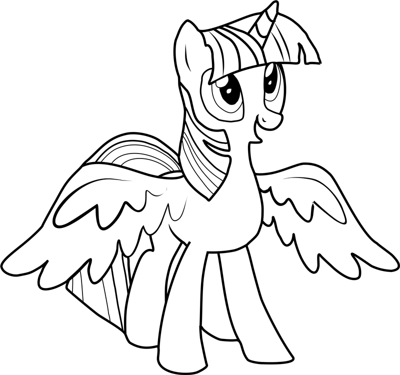 Tranh tô màu Pony với đôi cánh thiên thần đáng yêu 29