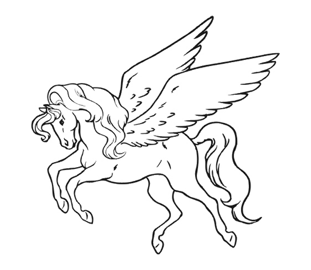 Tranh tô màu Pony với đôi cánh thiên thần đáng yêu 30