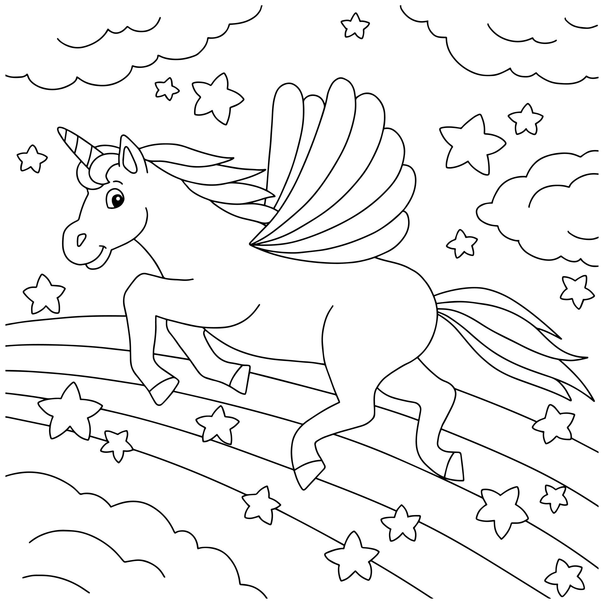  Tranh tô màu Pony với đôi cánh thiên thần đáng yêu 21