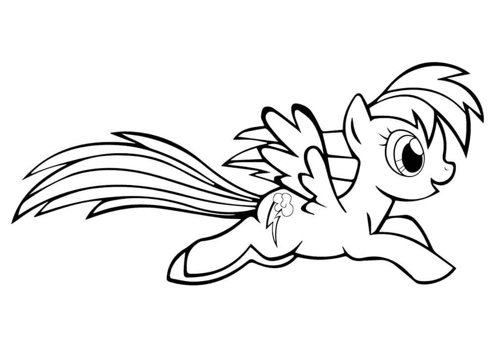 Tranh tô màu Pony với đôi cánh thiên thần đáng yêu 23