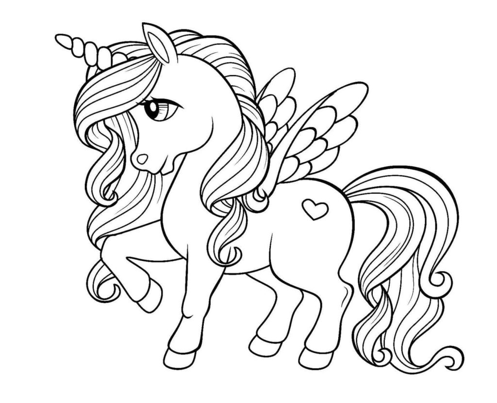 Tranh tô màu Pony với đôi cánh thiên thần đáng yêu 27