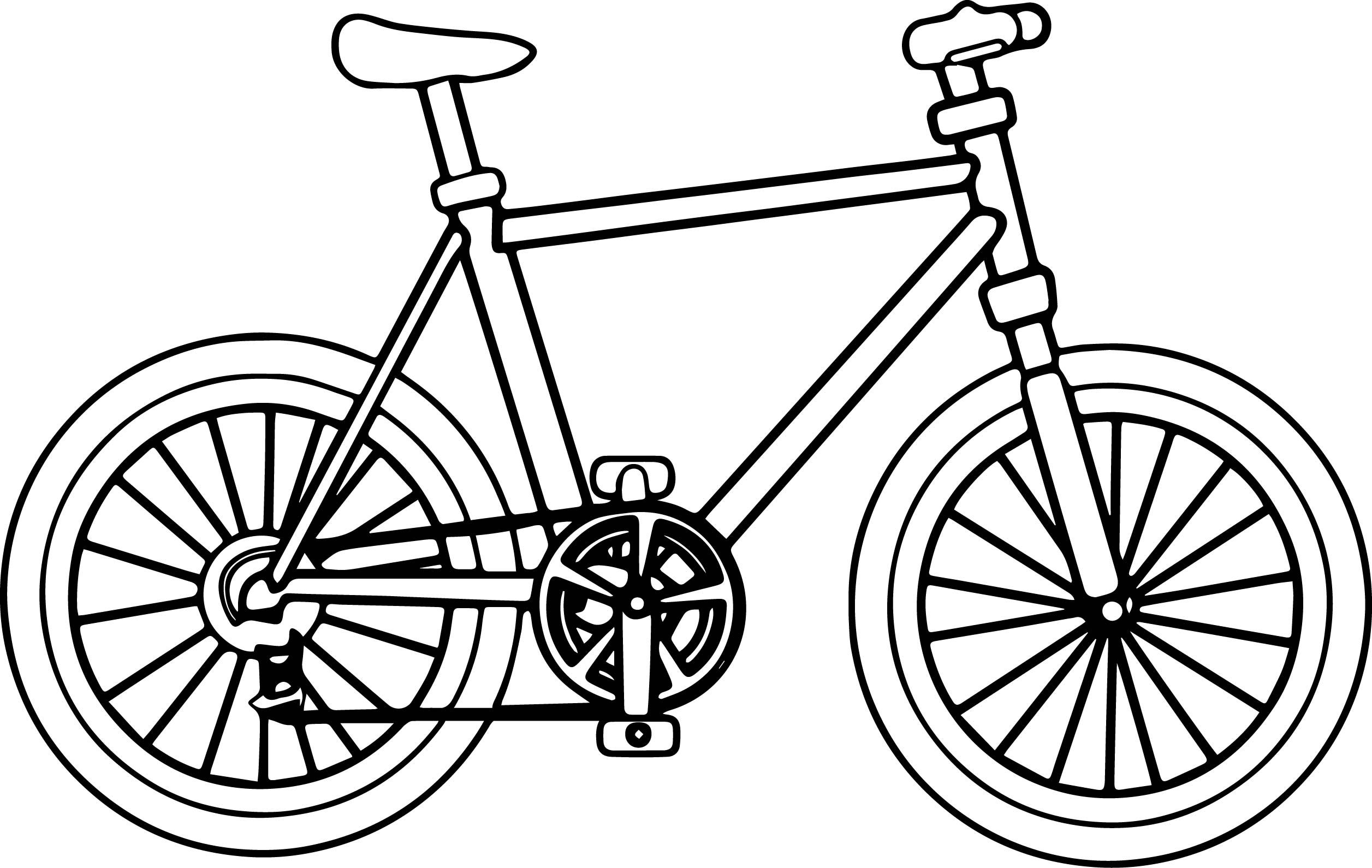 99+ tranh tô màu xe đạp siêu đẹp cho bé 6