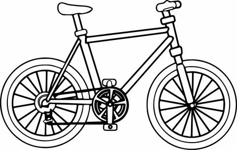 99+ tranh tô màu xe đạp siêu đẹp cho bé 8