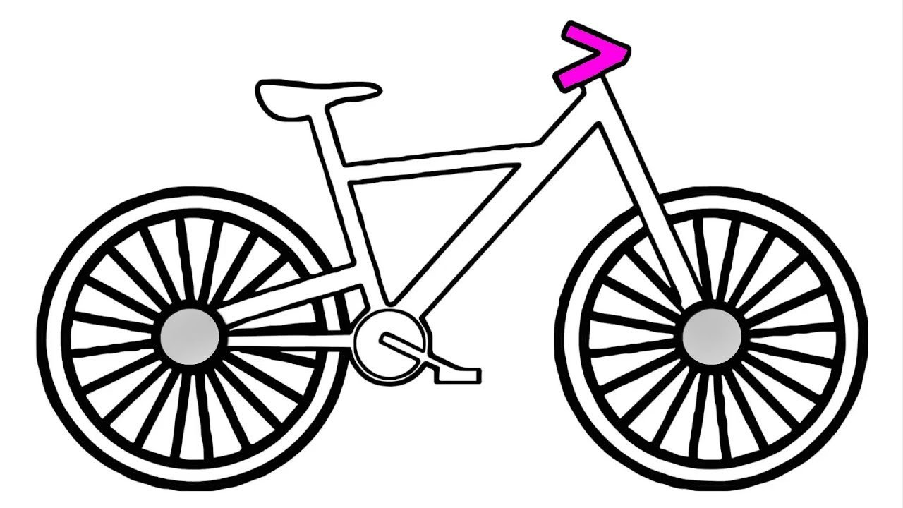 99+ tranh tô màu xe đạp siêu đẹp cho bé 14