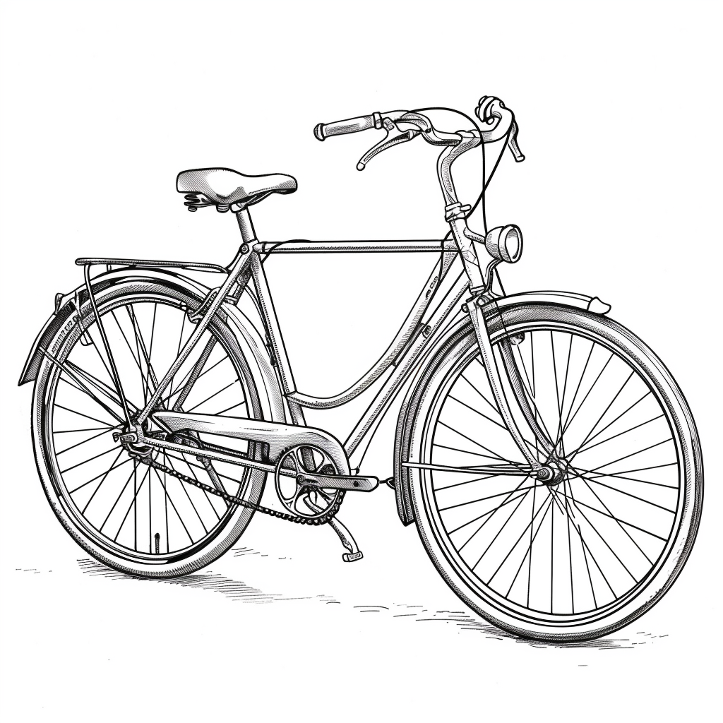 99+ tranh tô màu xe đạp siêu đẹp cho bé 15