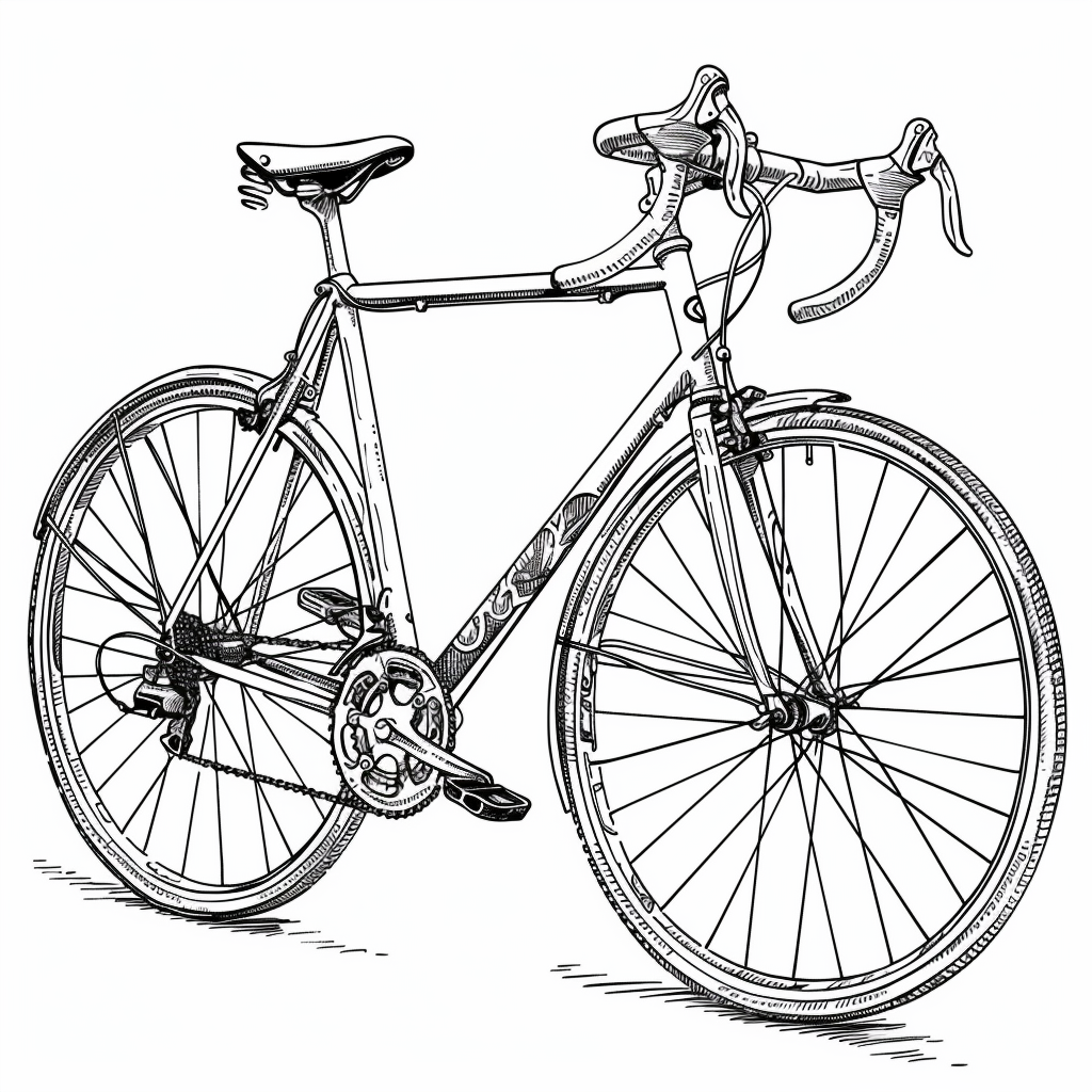 99+ tranh tô màu xe đạp siêu đẹp cho bé 19
