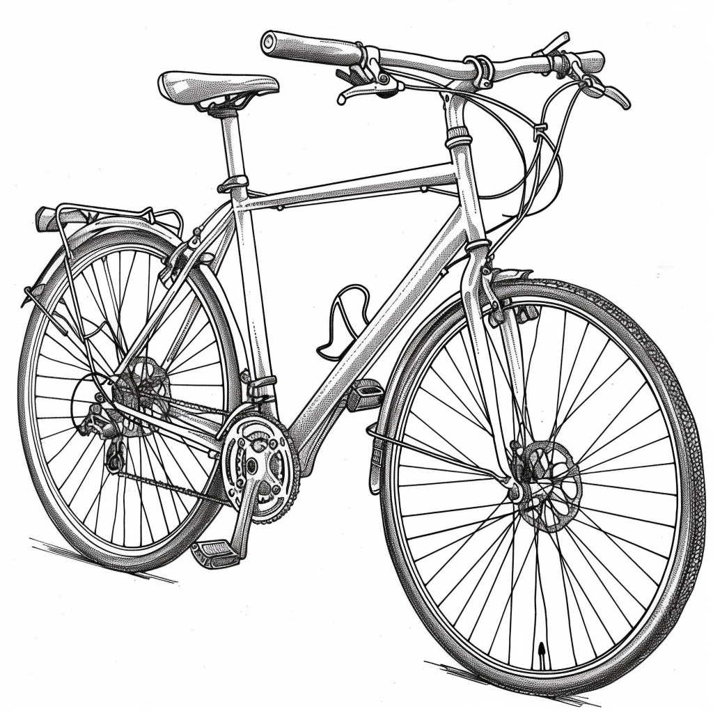 99+ tranh tô màu xe đạp siêu đẹp cho bé 25