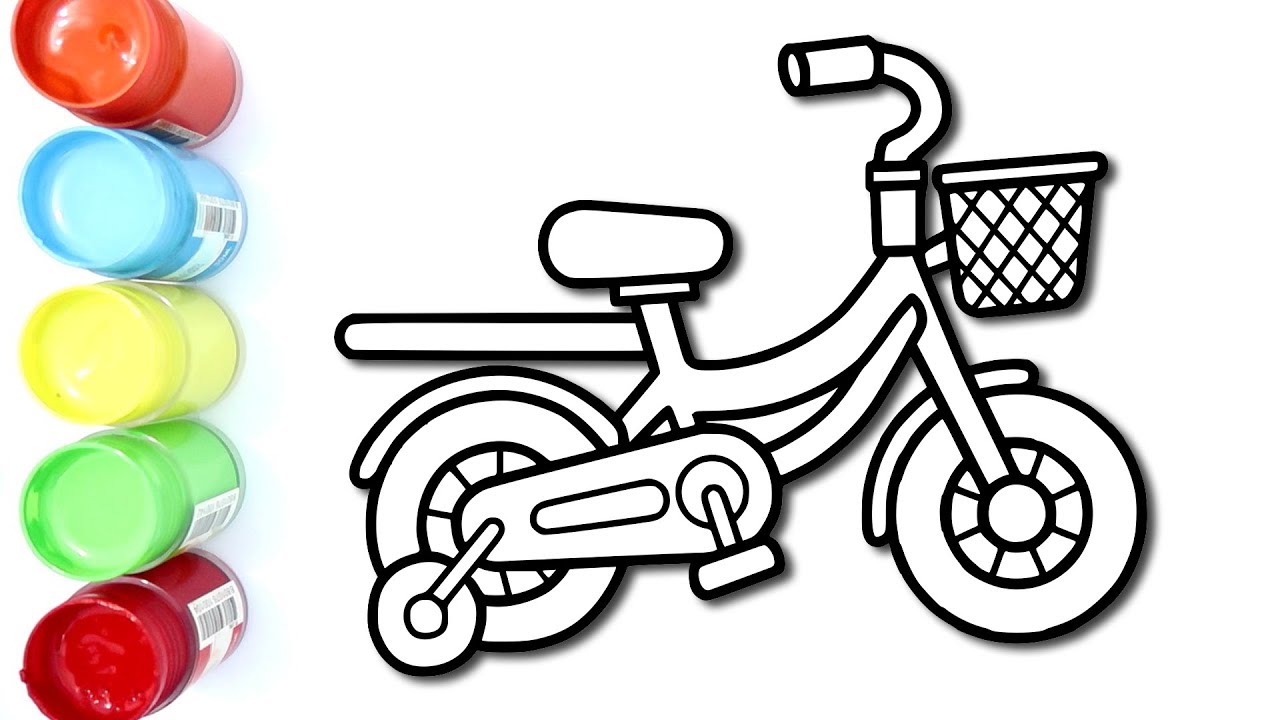 99+ tranh tô màu xe đạp siêu đẹp cho bé 43