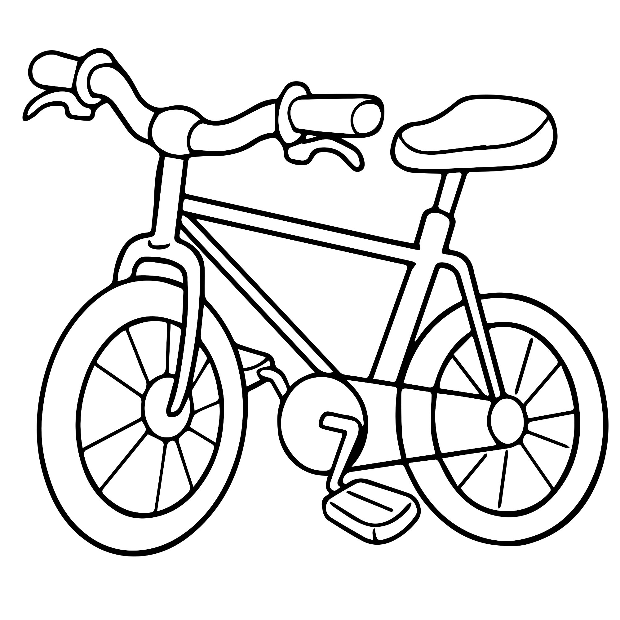 99+ tranh tô màu xe đạp siêu đẹp cho bé 45