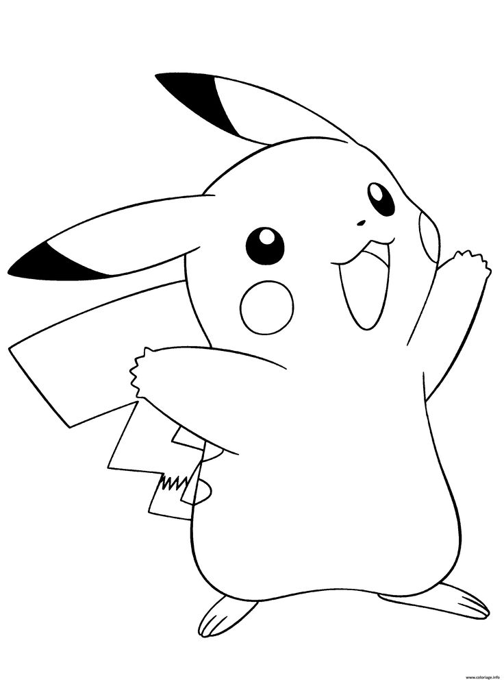 Bộ sưu tập tranh tô màu Pikachu siêu cute và dễ thương dành cho bé 31