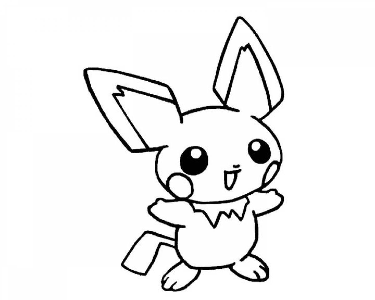 Bộ sưu tập tranh tô màu Pikachu siêu cute và dễ thương dành cho bé 27