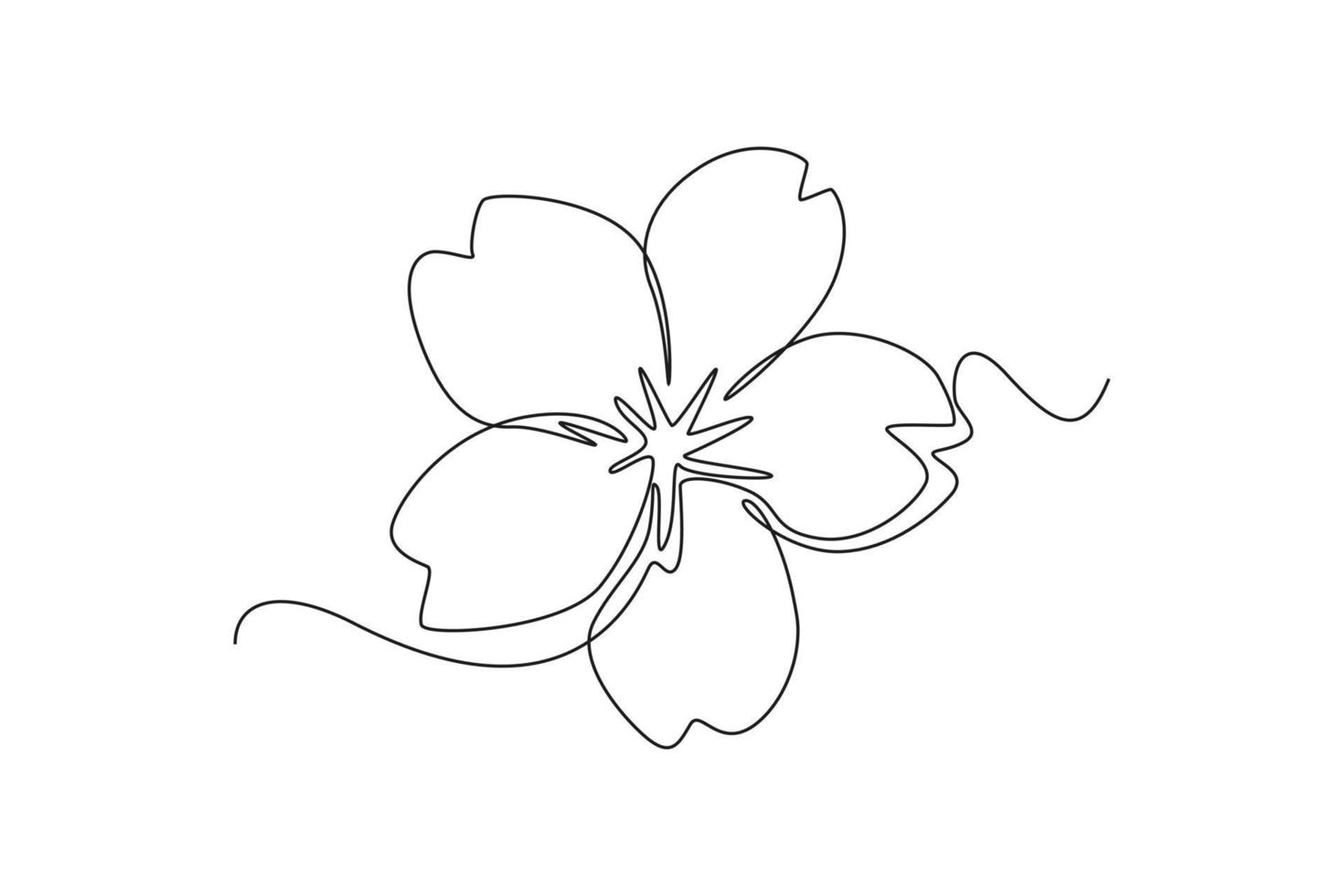 Bộ tranh tô màu bông hoa 5 cánh đơn giản cho bé 44