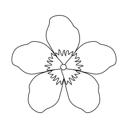 Bộ tranh tô màu bông hoa 5 cánh đơn giản cho bé 49