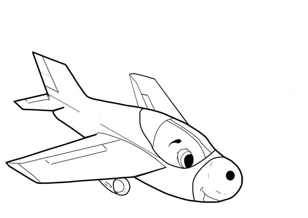 Bộ tranh tô màu máy bay siêu ngầu siêu cute cho bé 8