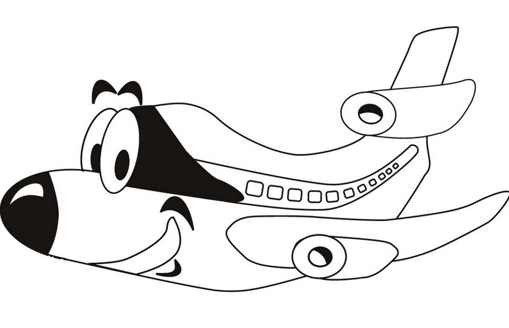 Bộ tranh tô màu máy bay siêu ngầu siêu cute cho bé 11