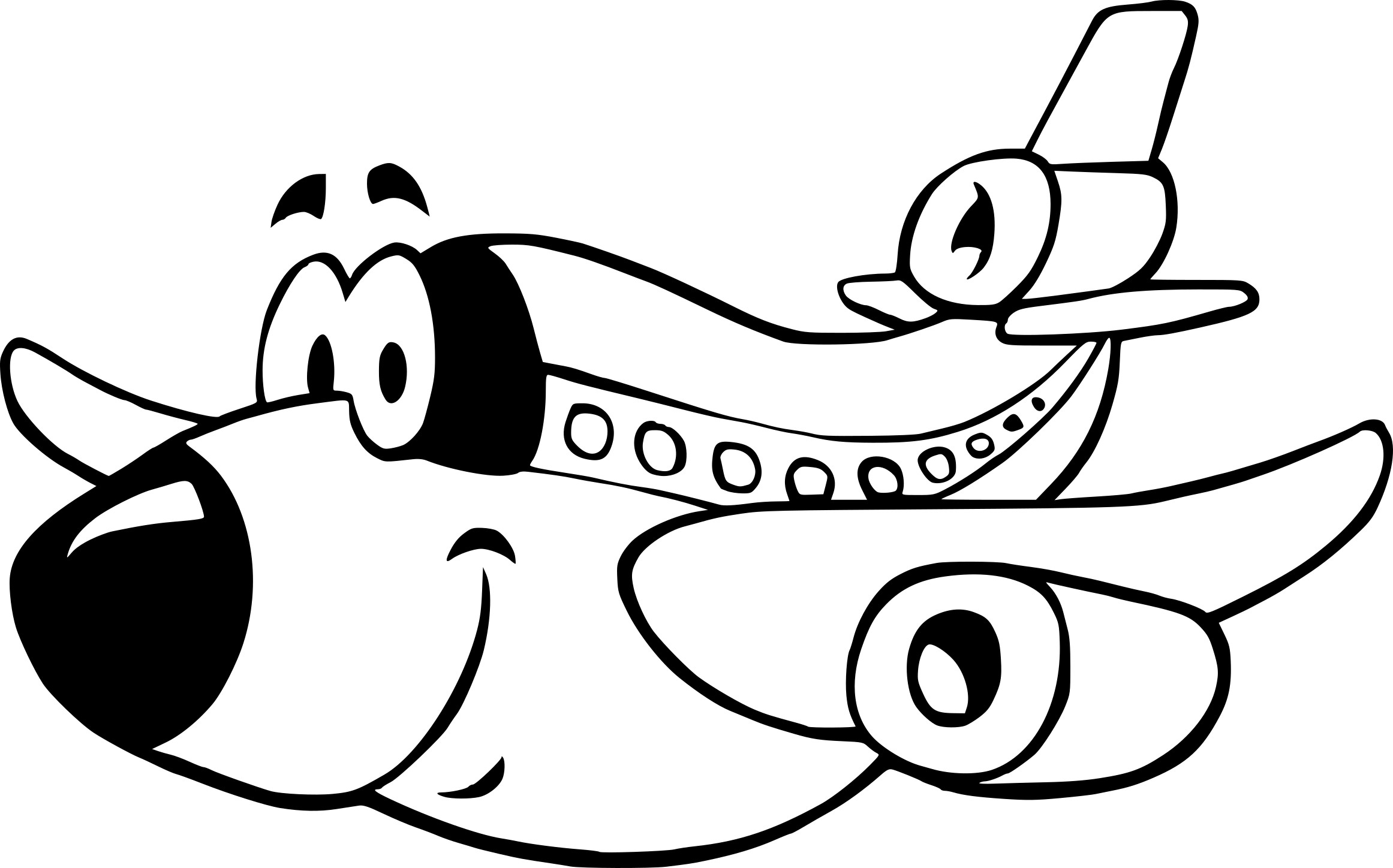 Bộ tranh tô màu máy bay siêu ngầu siêu cute cho bé 14