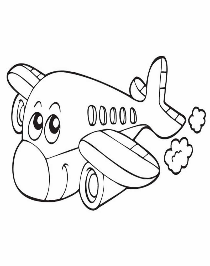 Bộ tranh tô màu máy bay siêu ngầu siêu cute cho bé 17