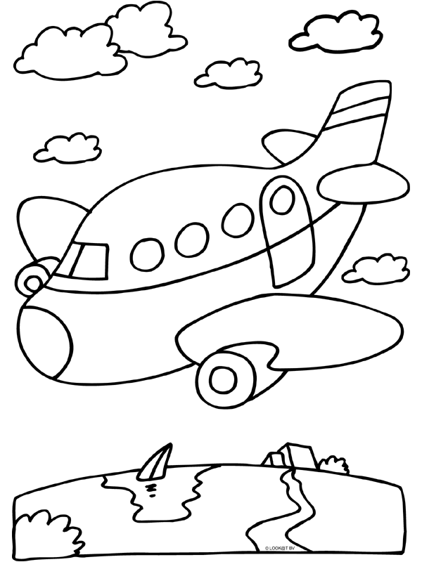 Bộ tranh tô màu máy bay siêu ngầu siêu cute cho bé 1