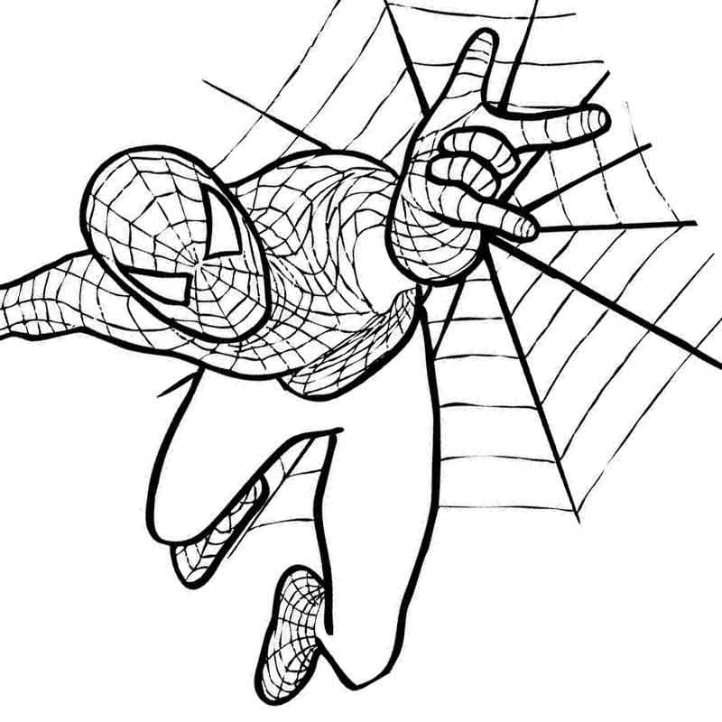 Bộ tranh tô màu người nhện cực ngầu cho bé 42