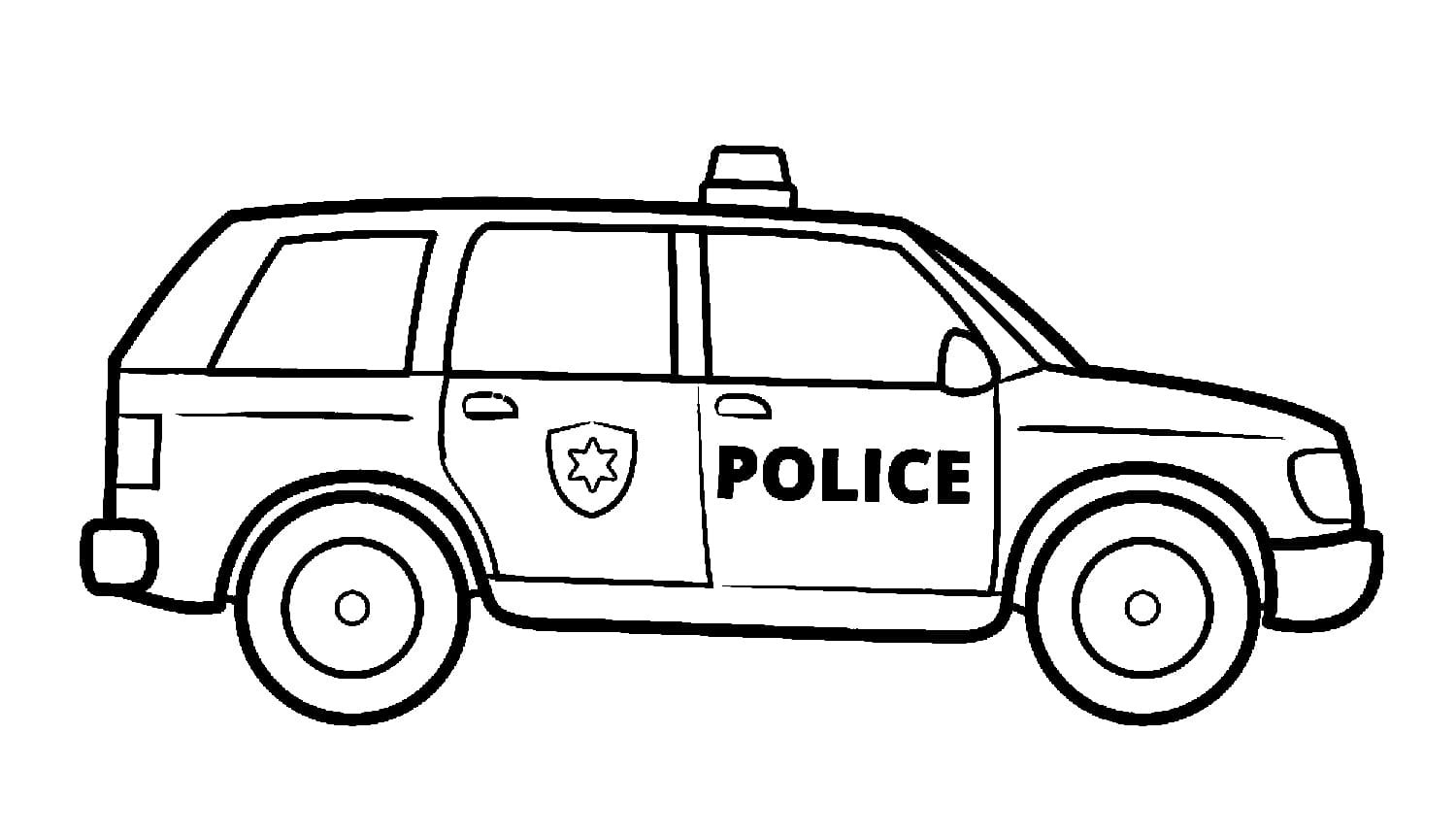 Bộ tranh tô màu xe cảnh sát dành cho bé 31
