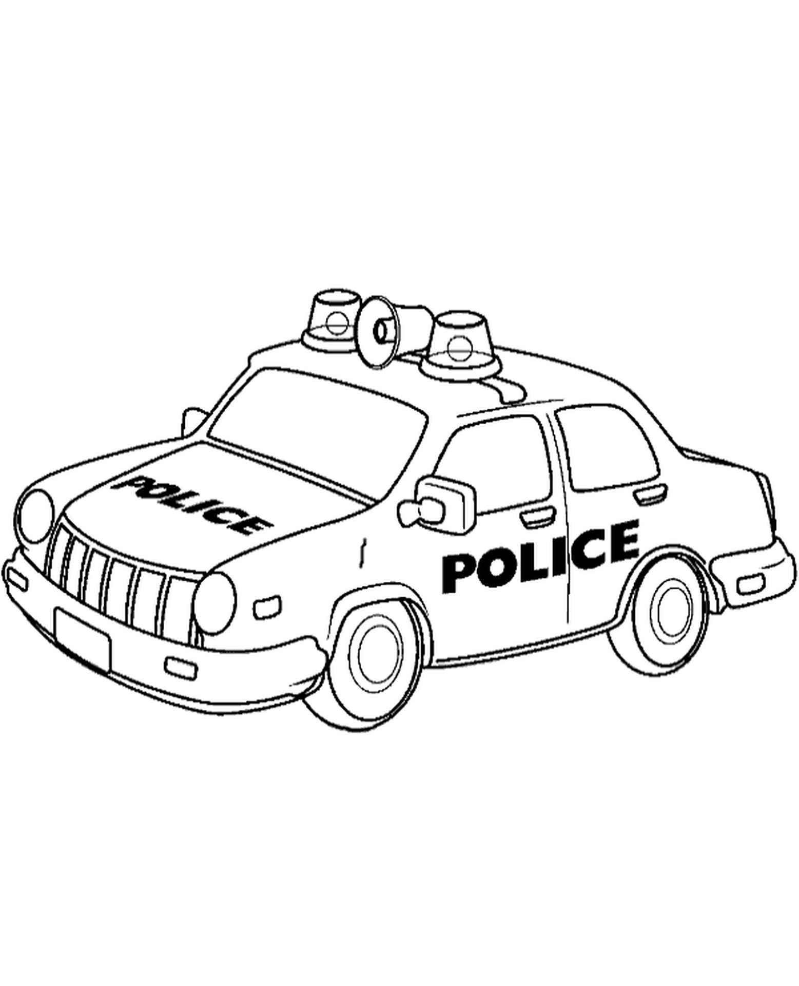 Bộ tranh tô màu xe cảnh sát dành cho bé 29