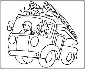 Bộ tranh tô màu xe cứu hỏa dành cho bé 23