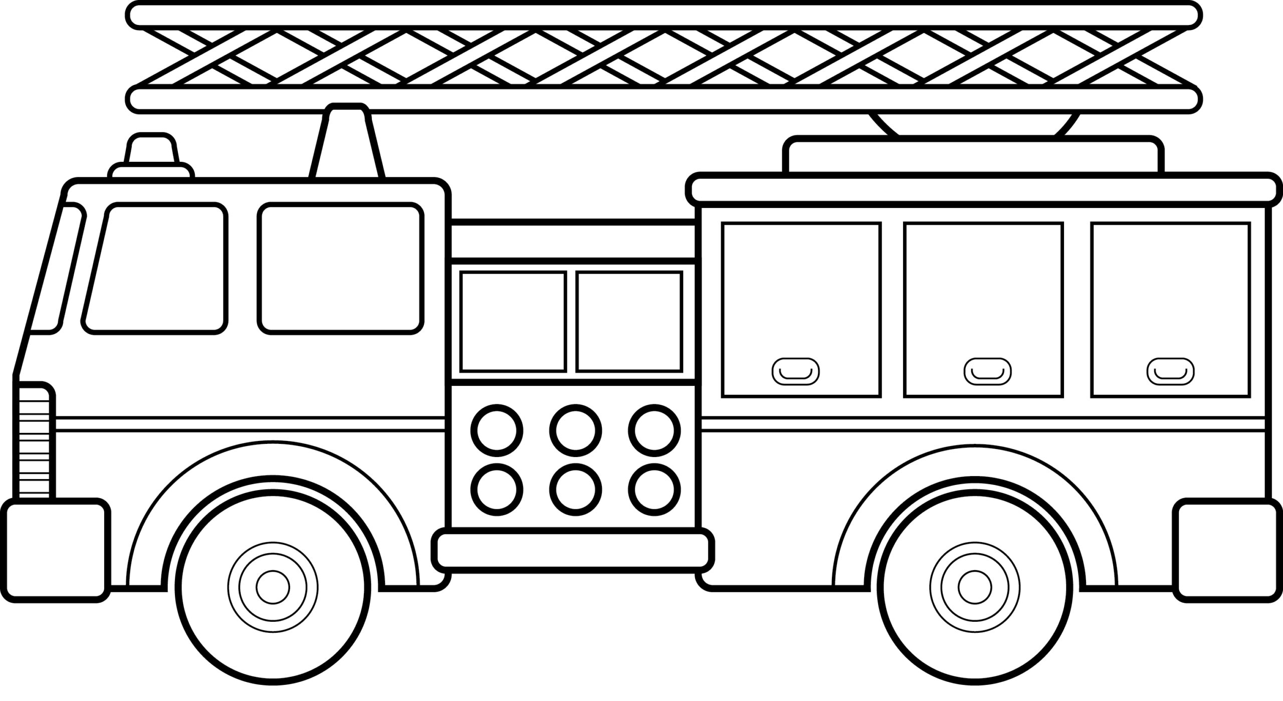 Bộ tranh tô màu xe cứu hỏa dành cho bé 22