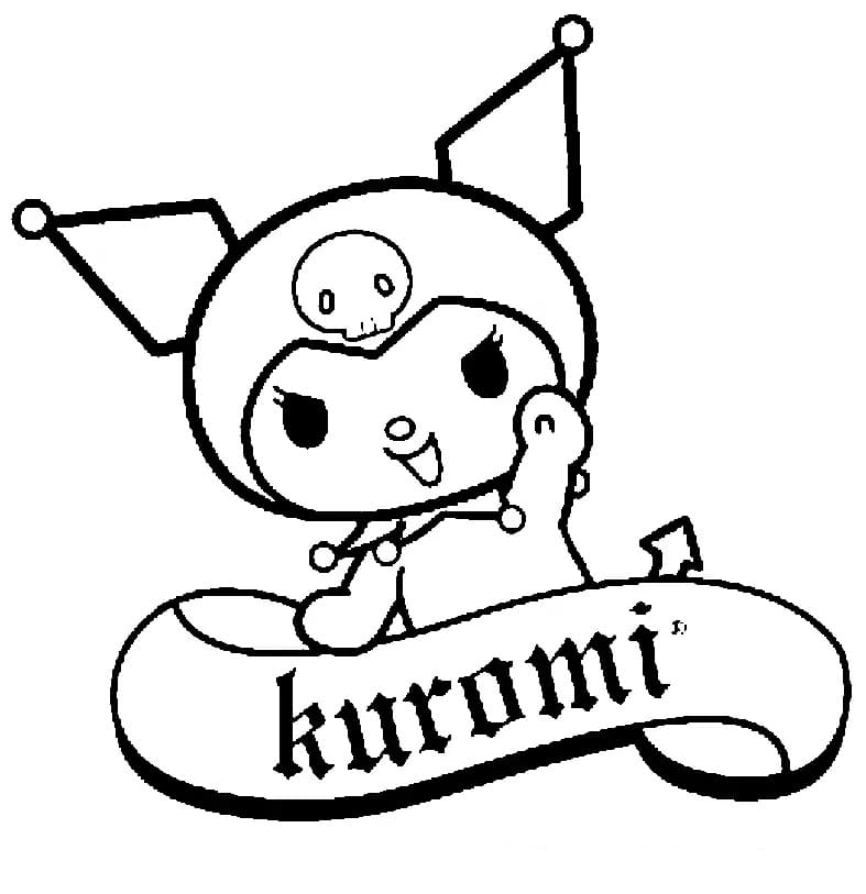 Tranh tô màu kuromi 41