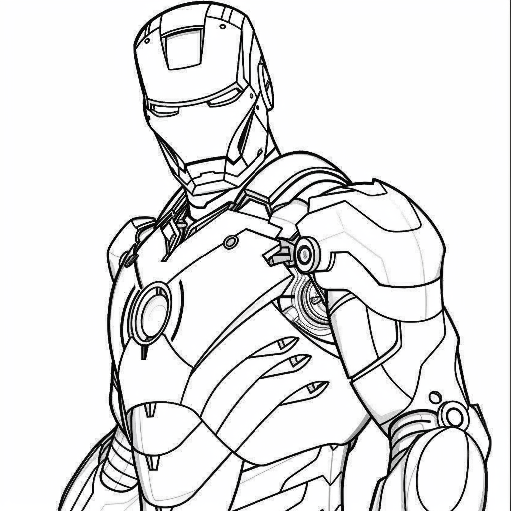 Tranh tô màu Iron man 27