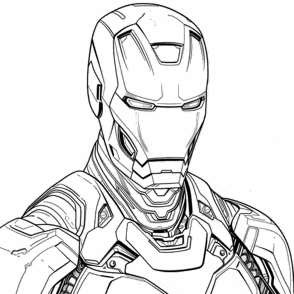 Tranh tô màu Iron man 3