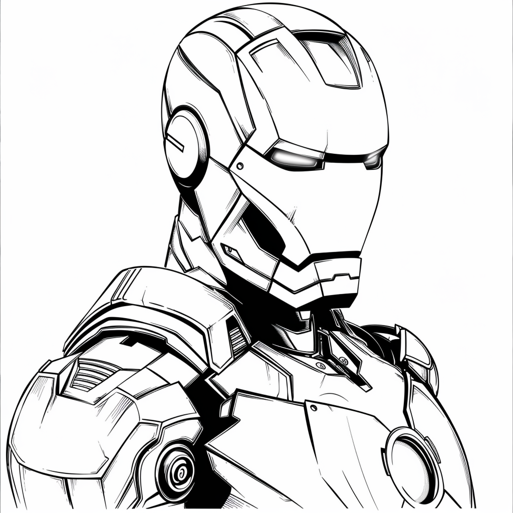 Tranh tô màu Iron man 9