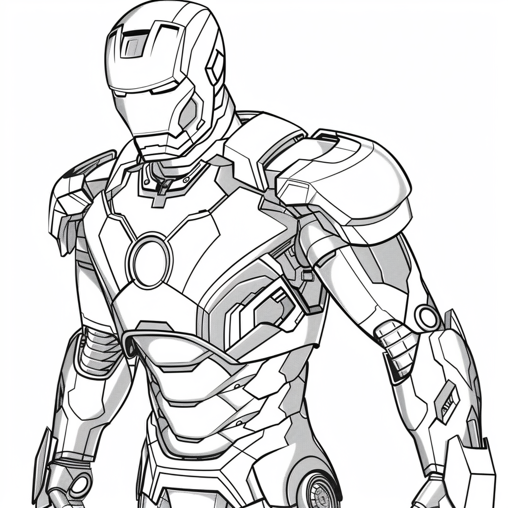 Tranh tô màu Iron man 17